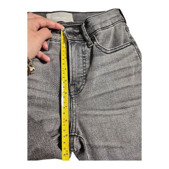 Everlane Ankle Skinny Jeans Women Sz 26 Gray MidRise Normcore Clean Girl Capsule - Picture 4 of 10
